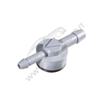 Raccordo tubo tergi Ø 4.8/ 3.6 mm con valvola unidirezionale Fiat, Lancia, Alfa Romeo