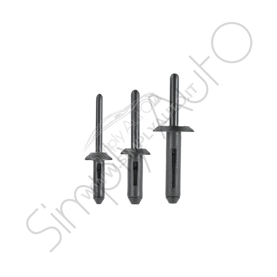 Rivetti graf in plastica nero