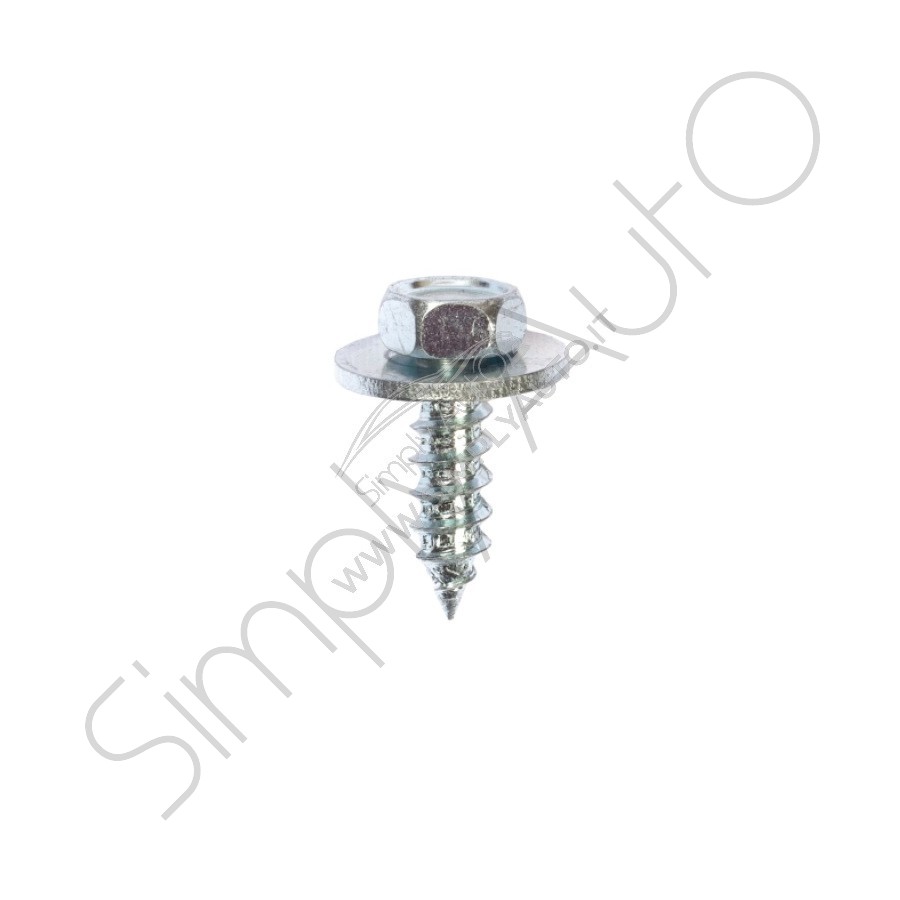Viti 6.3x19 mm autofilettanti esagonale da 10 mm con rondella imperdibile zincata