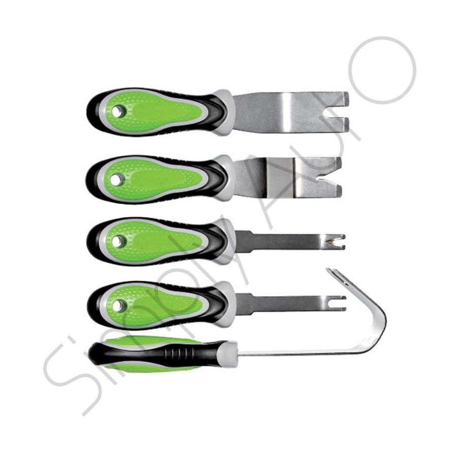 Set 5 leva bottonii con lame in acciaio INOX
