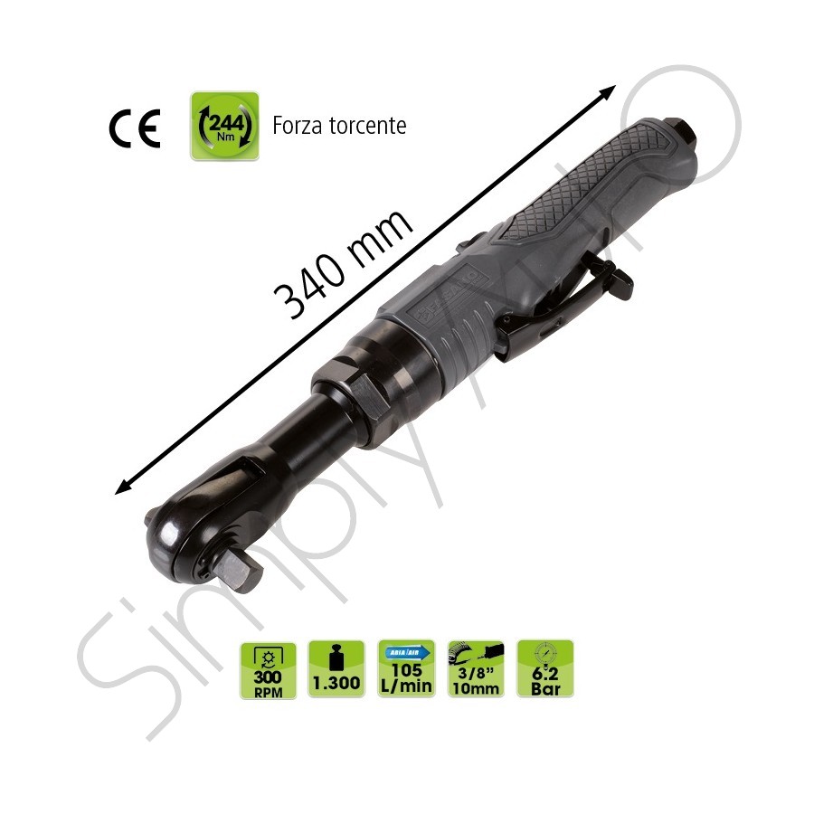 Cricchetto ad aria con attacco quadro da 1/2"