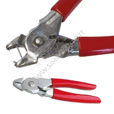 Pinza per serraggio ganci sedili
