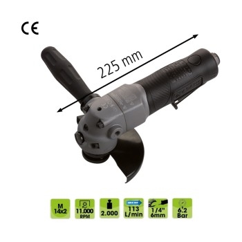 Levigatrice angolare pneumatica - Ø disco 115 mm