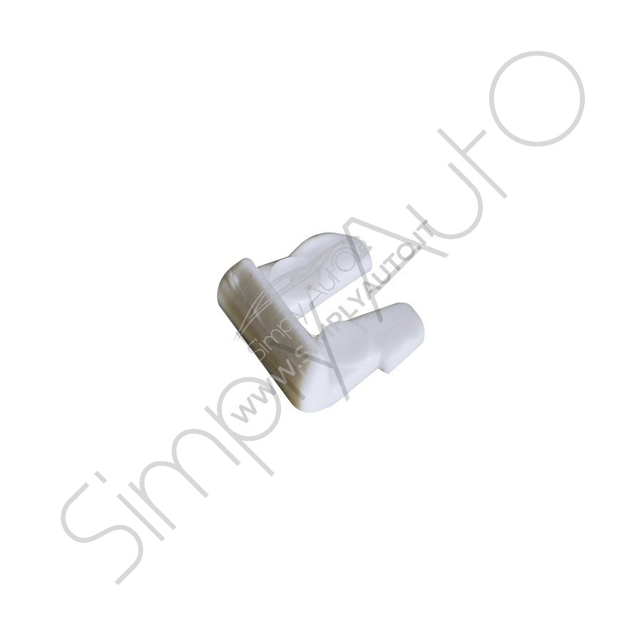 Clips fissaggio targa bianco