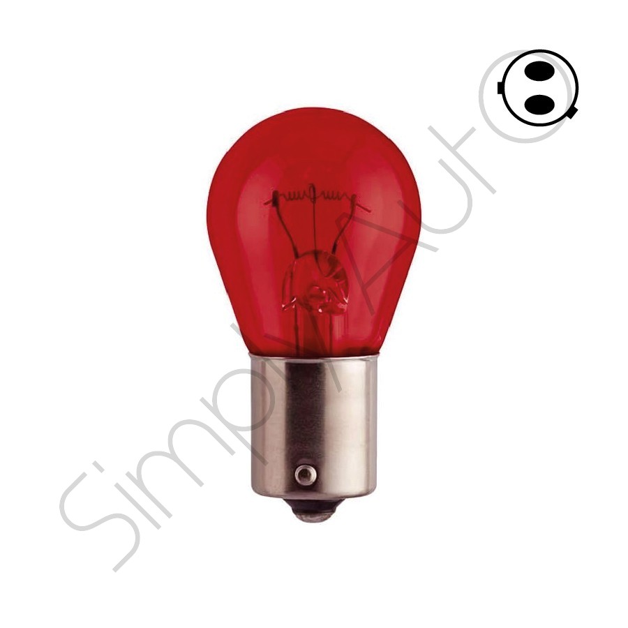 Lampada a 2 luci 12 Volt - 21/5 Watt rossa