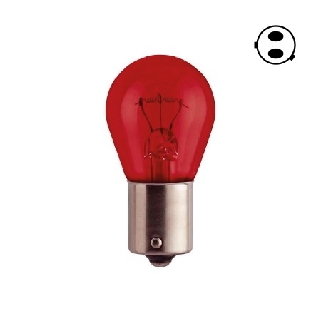Lampada a 2 luci 12 Volt - 21/5 Watt rossa
