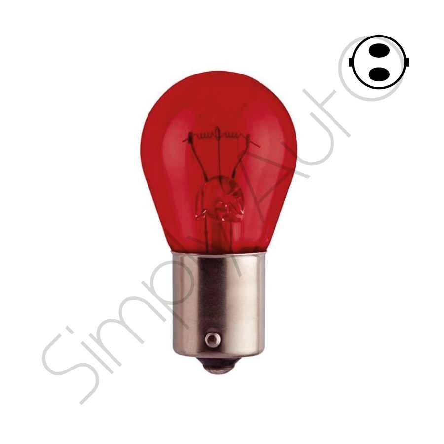 Lampada a 2 luci 12 Volt - 21/5 Watt rossa