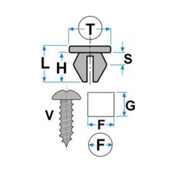 Madrevite per rivestimenti e ripari, Fiat, Alfa Romeo, Lancia, e Iveco vari modelli