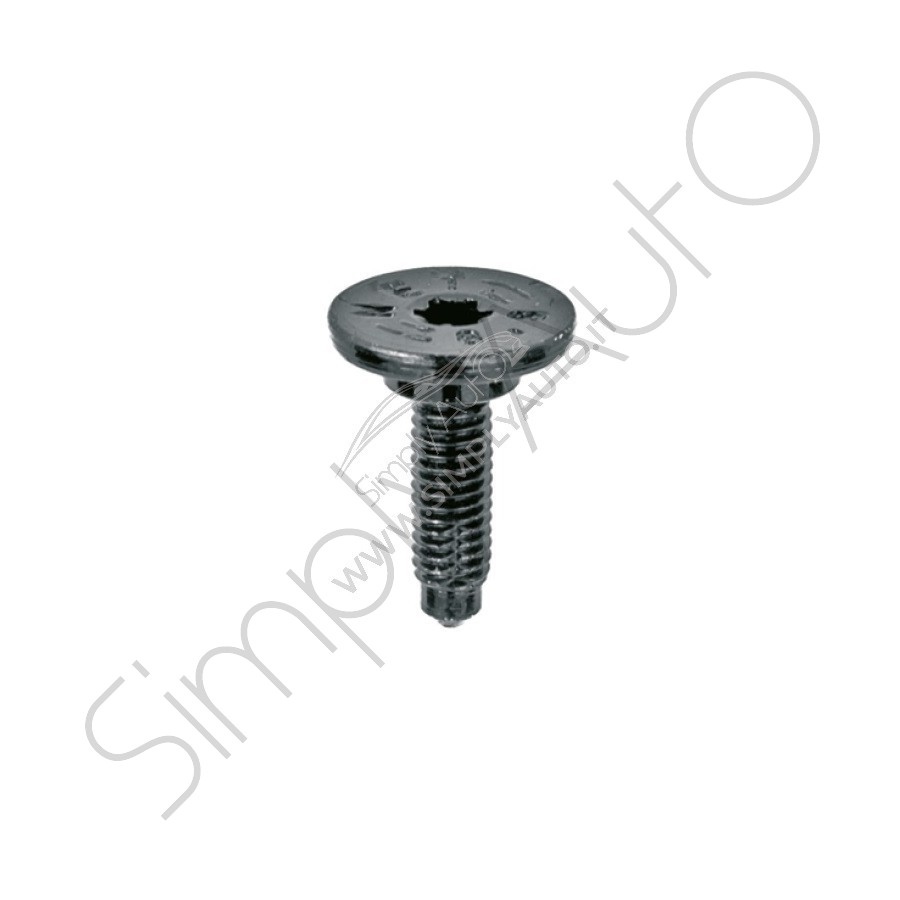 Vite metrica speciale, testa impronta torx, misure 6x18 mm zincata nera