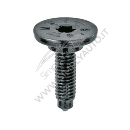 Vite metrica speciale, testa impronta torx, misure 6x18 mm zincata nera