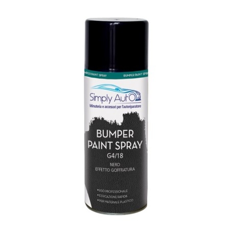 Bumper paint spray nero 400 ml per il ritocco paraurti