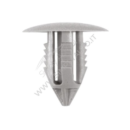 Bottone universale grigio chiaro per foro da Ø 9 a 10 mm
