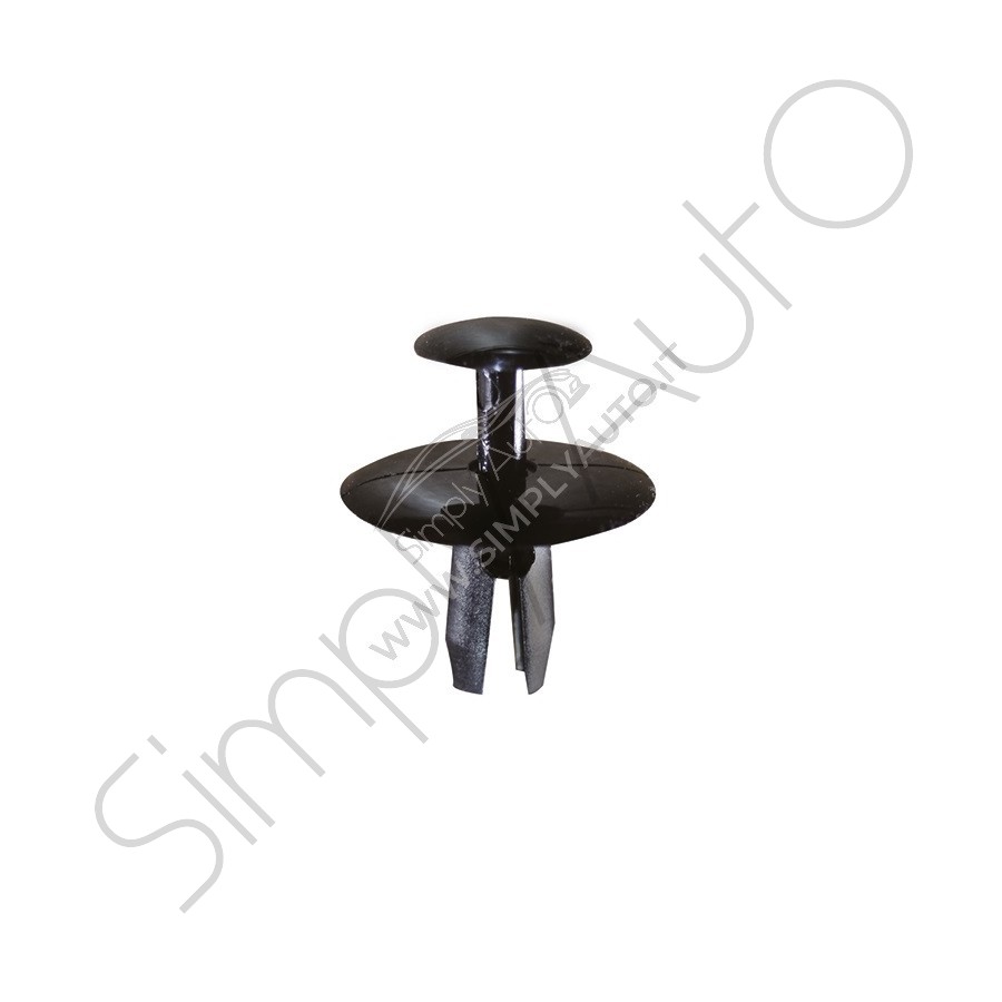 Bottone di fissaggio foro Ø 6.5mm per cofano, locari passaruota, mascherine, rivestimenti e ripari Fiat, Lancia, Peugeot Citroen