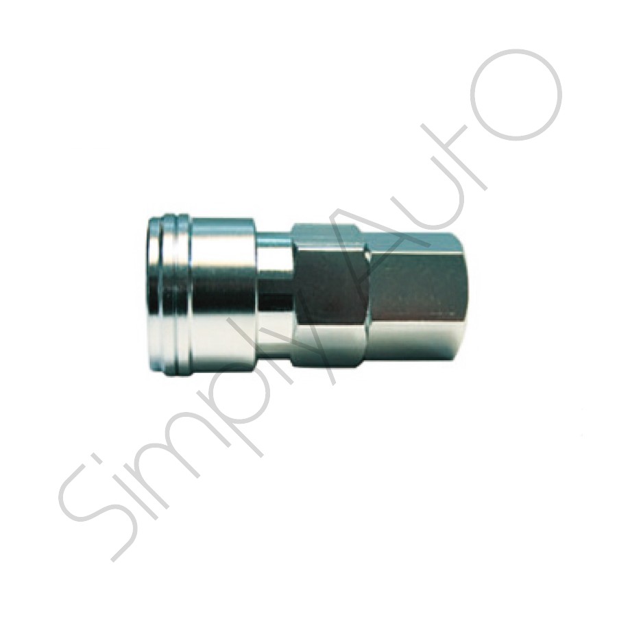 Rubinetto rapido femmina da 1/4" in acciaio