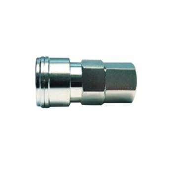 Rubinetto rapido femmina da 1/4" in acciaio