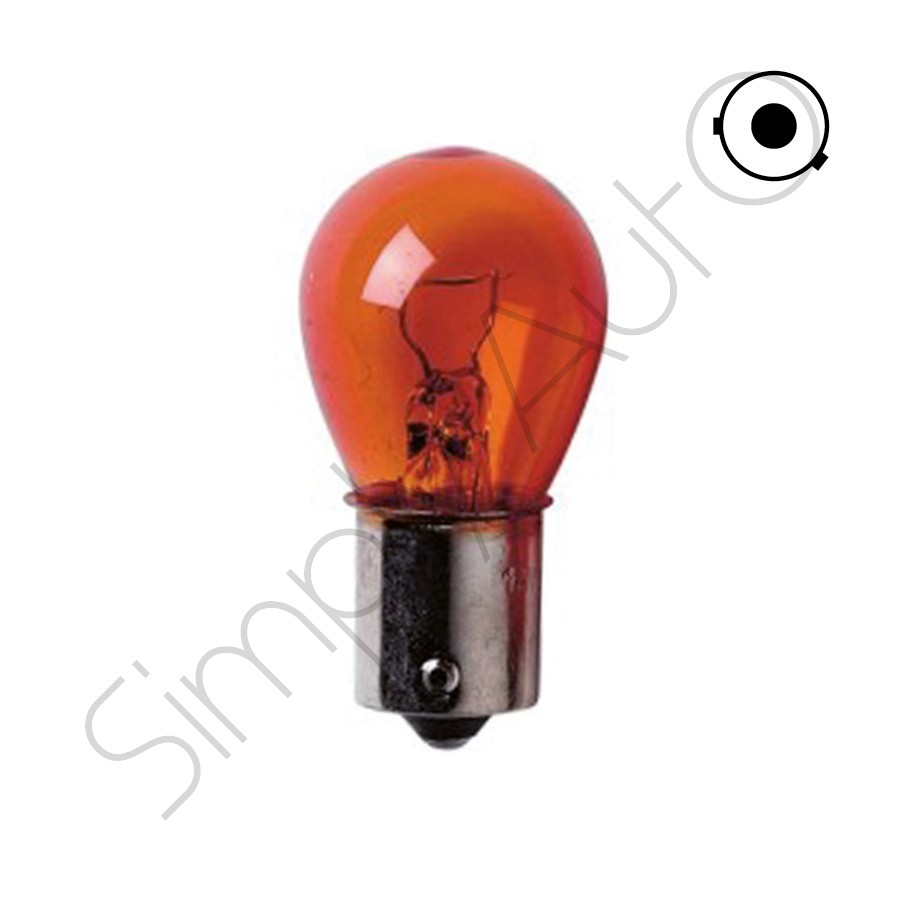 Lampada a 1 luce 12 Volt - 21 Watt arancio