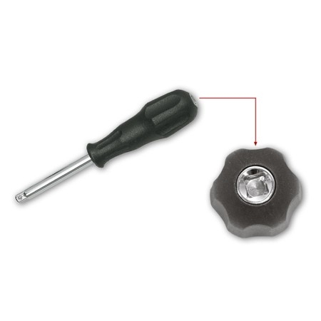 Impugnatura portabussole doppia da 1/4"

