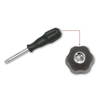 Impugnatura portabussole doppia da 1/4"

