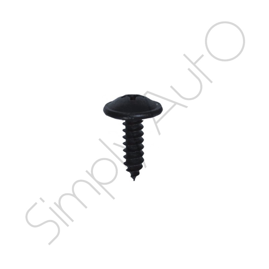 Vite autofilettante testa cilindrica tonda flangiata impronta a croce zincata nera maggiorata 4.8x14 mm