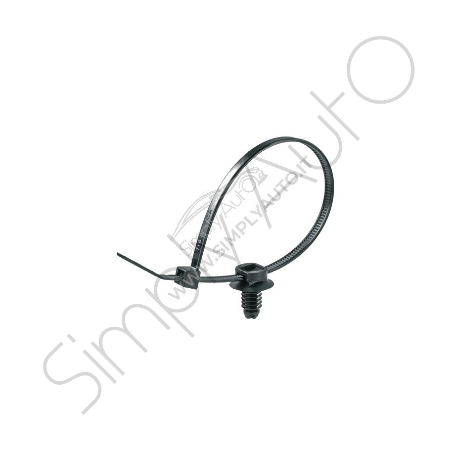 Fascette in nylon nera aggangio mobile 200x4.6 mm