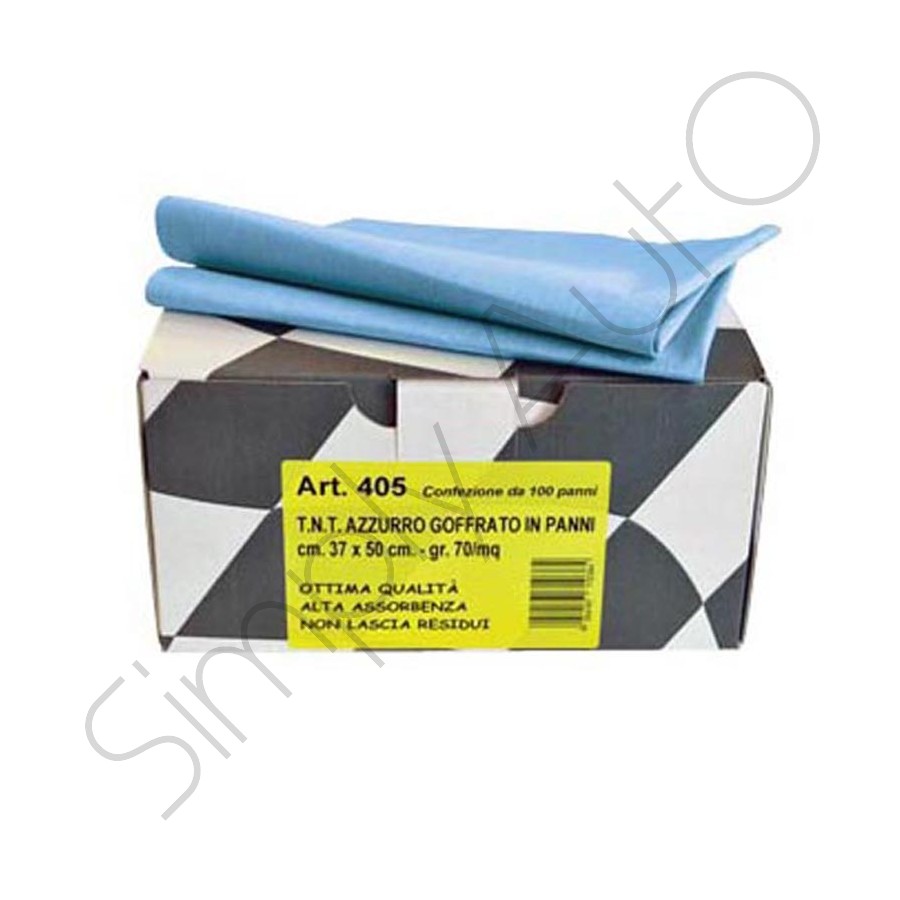 T.N.T. Azzurro in panni goffrato cm. 37x50 - gr. 70/mq
