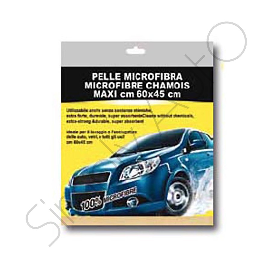 Pelle in microfibra 60 x 45 cm ottima per pulire ed asciugare 