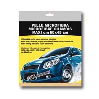 Pelle in microfibra 60 x 45 cm ottima per pulire ed asciugare 