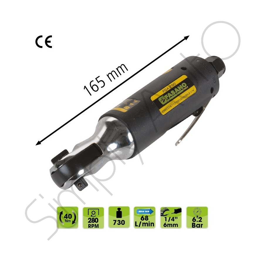 Cricchetto ad aria con attacco quadro da 1/4"