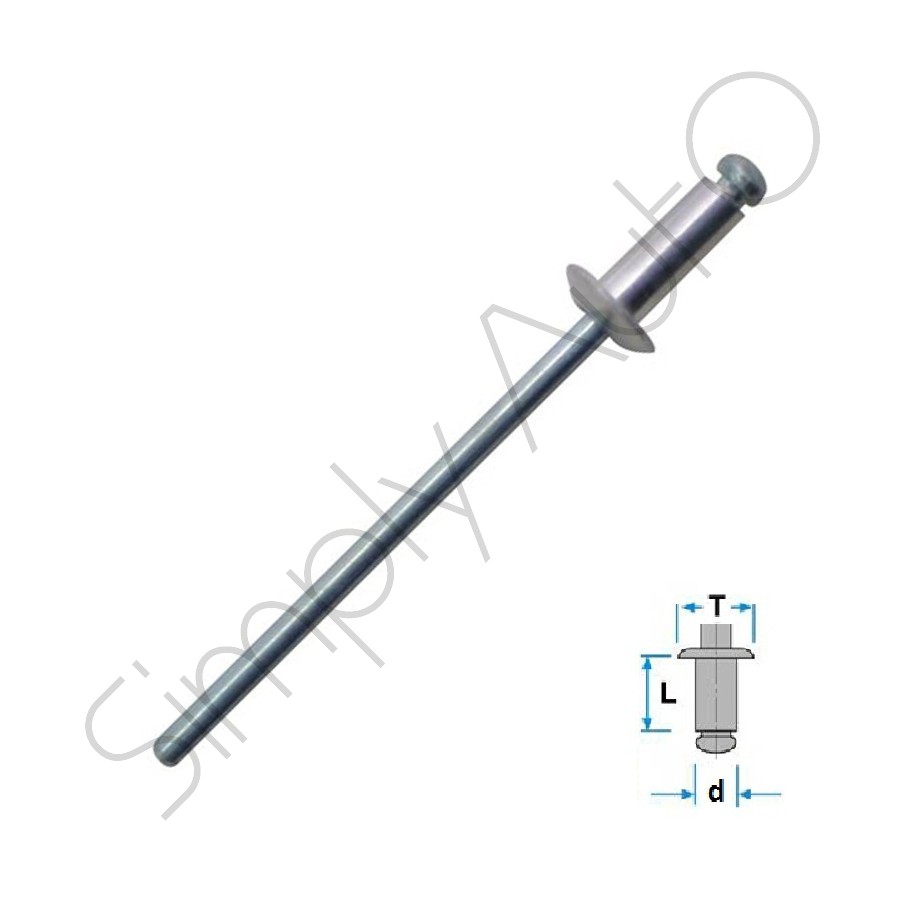 Ø 4x14 mm - T: 8 mm