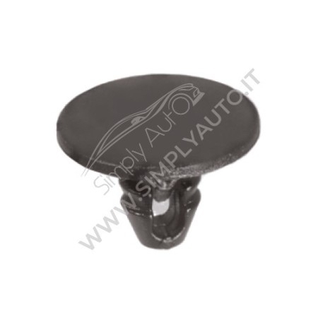 Bottone di fissaggio per foro Ø 6.3 mm, per ripari cofano motore, pannelli e rivestimenti interni, vari modelli