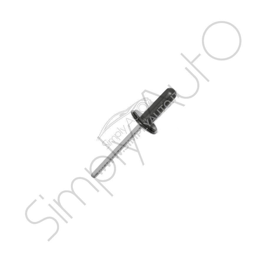 Rivetto specifico in alluminio completo di boccola in plastica Ø 4.8x14 mm per fissaggio paraurti Ford vari modelli
