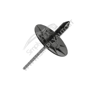 Rivetto in plastica nero testa larga Ø 15.5x30 mm per locari passaruota Ford vari modelli

