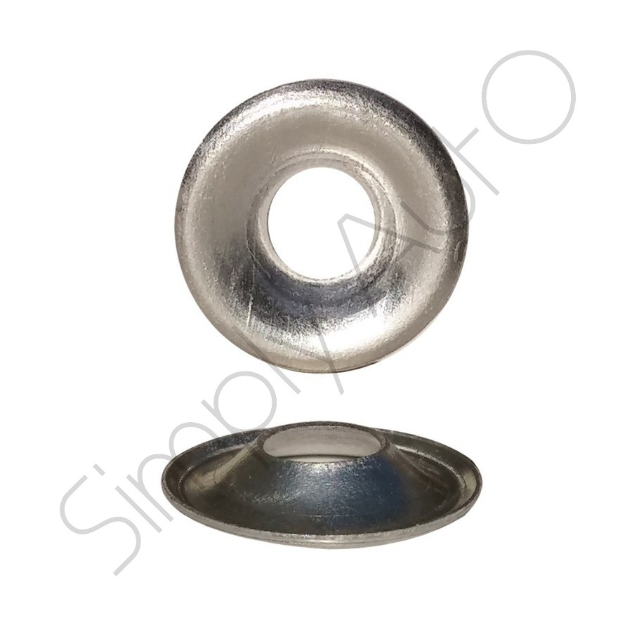 Rondella sottovite in alluminio bianca Ø 5,3x15 mm