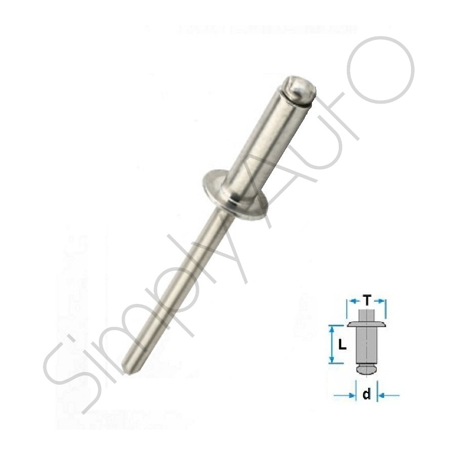 Ø 4x14 mm - T: 8 mm