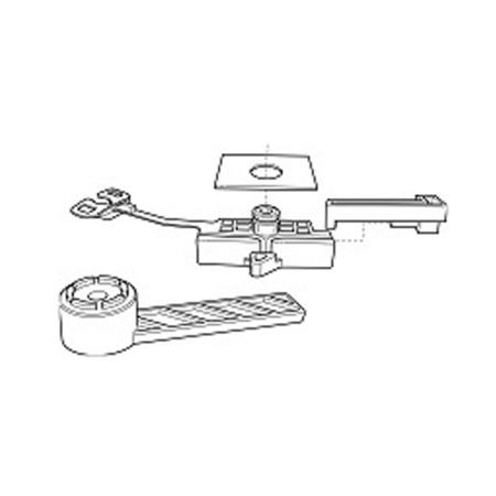 Kit riparazione alzacristallo con dispositivo arresto molle SX Fiat Grande Punto dal 2005 