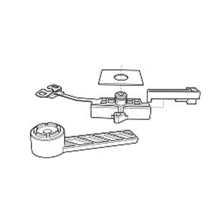 Kit riparazione alzacristallo con dispositivo arresto molle DX Fiat Grande Punto dal 2005 