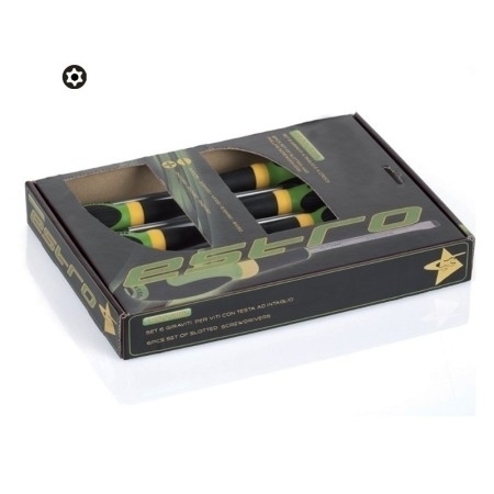 Set 6 giraviti per viti con impronta TX forata