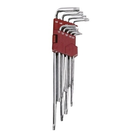 Serie 9 chiavi Torx lunghe