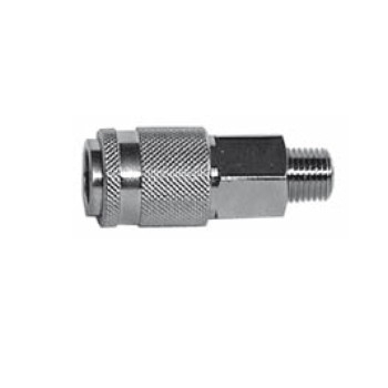 Rubinetto rapido maschio da 1/4" in acciaio
