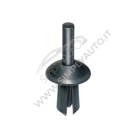 Bottone di fissaggio foro Ø 3.5 mm per rivestimenti interni e ripari Audi, Volkswagen Peugeot e Citroen vari modelli 